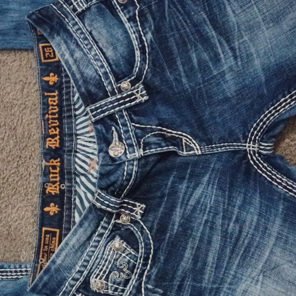 Rock Revival Straight Jeans Size 26 Ali